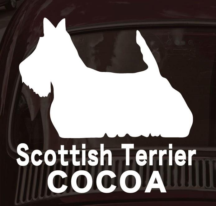 スコティッシュテリア_オリジナルペットシルエットカーステッカー_犬グッズ_名入れ_PET-TEP_ENT_059_1331枚目の画像