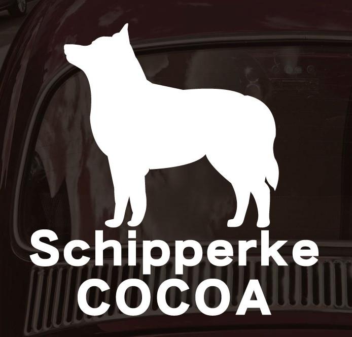 スキッパーキ_オリジナルペットシルエットカーステッカー_犬グッズ_名入れ_PET-TEP_ENT_058_1981枚目の画像