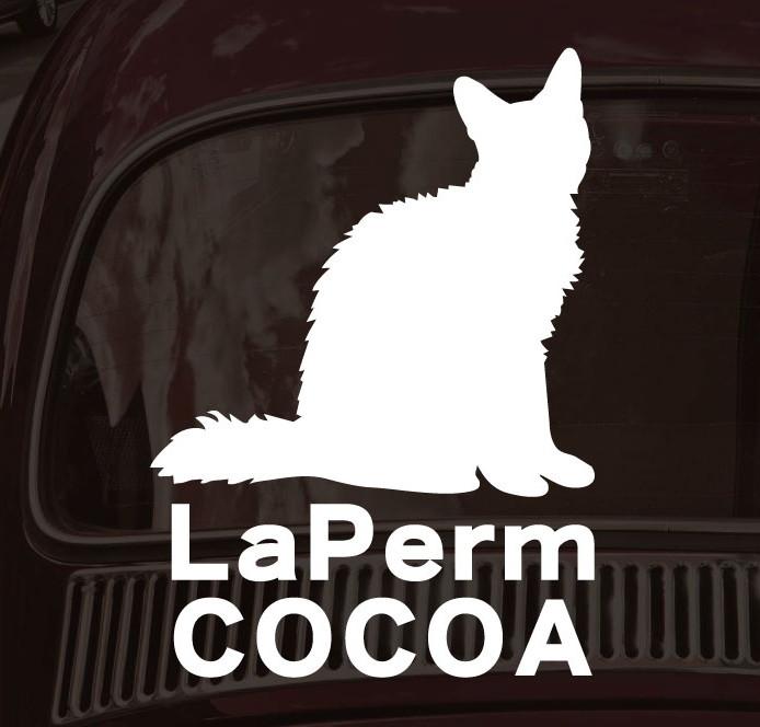 ラパーマ_オリジナルペットシルエットカーステッカー_猫グッズ_名入れ_PET-TEP_ENT_233_3391枚目の画像