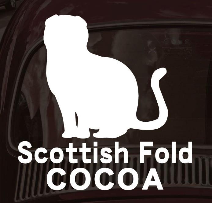 スコティッシュフォールド_ペットシルエットカーステッカー_猫グッズ_名入れ_PET-TEP_ENT_202_3121枚目の画像