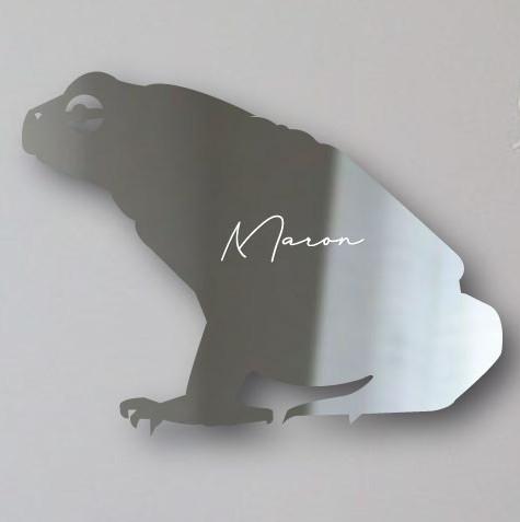 ヒキガエル_オリジナルペットシルエットシェイプミラー鏡_両生類グッズ_名入れ_PET-TEP_ENT_312_7071枚目の画像