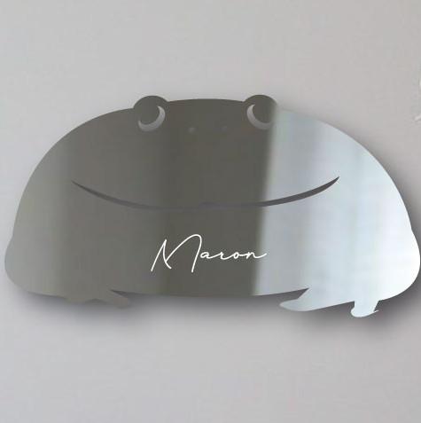 バジェットガエル_ペットシルエットシェイプミラー鏡_両生類グッズ_名入れ_PET-TEP_ENT_311_7061枚目の画像