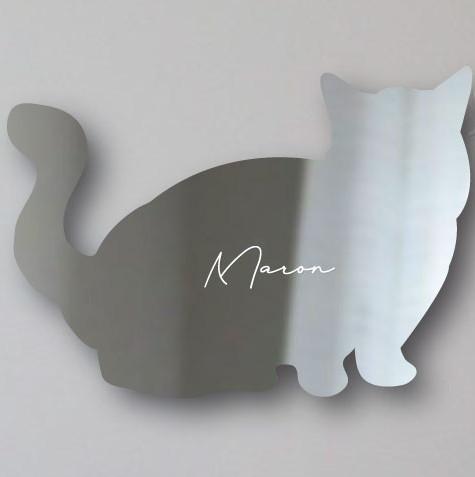 ミヌエット_オリジナルペットシルエットシェイプミラー鏡_猫グッズ_名入れ_PET-TEP_ENT_229_3361枚目の画像