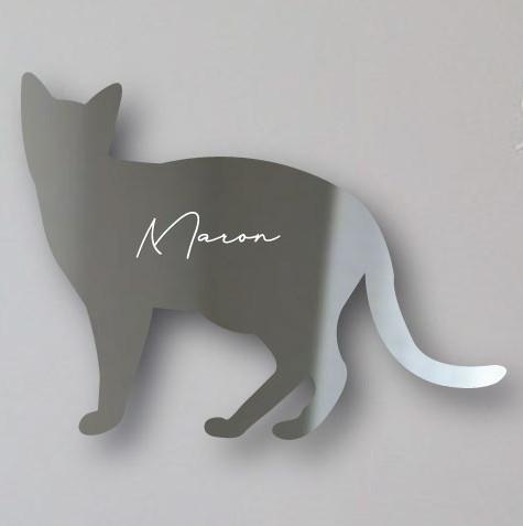 ハバナブラウン_オリジナルペットシルエットシェイプミラー鏡_猫グッズ_名入れ_PET-TEP_ENT_217_3571枚目の画像