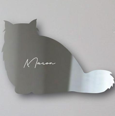 チンチラ_オリジナルペットシルエットシェイプミラー鏡_猫グッズ_名入れ_PET-TEP_ENT_211_3321枚目の画像