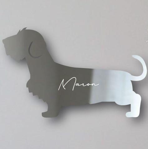 ミニチュアダックスフンドワイヤー_ペットシェイプミラー鏡_犬グッズ_名入れ_PET-TEP_ENT_149_1641枚目の画像