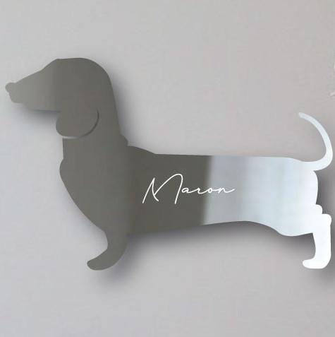 ミニチュアダックスフンドスムース_ペットシェイプミラー鏡_犬グッズ_名入れ_PET-TEP_ENT_147_1621枚目の画像