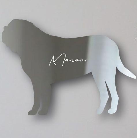 マスティフ_オリジナルペットシルエットシェイプミラー鏡_犬グッズ_名入れ_PET-TEP_ENT_140_2461枚目の画像