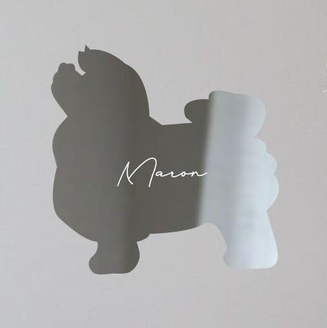 ボロニーズ_オリジナルペットシルエットシェイプミラー鏡_犬グッズ_名入れ_PET-TEP_ENT_138_2441枚目の画像