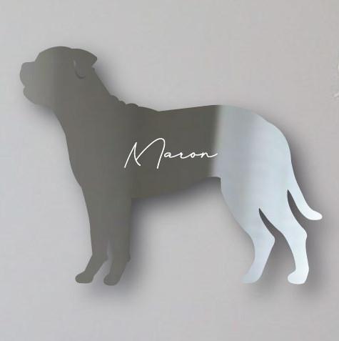 ブルマスティフ_オリジナルペットシルエットシェイプミラー鏡_犬グッズ_名入れ_PET-TEP_ENT_118_2321枚目の画像