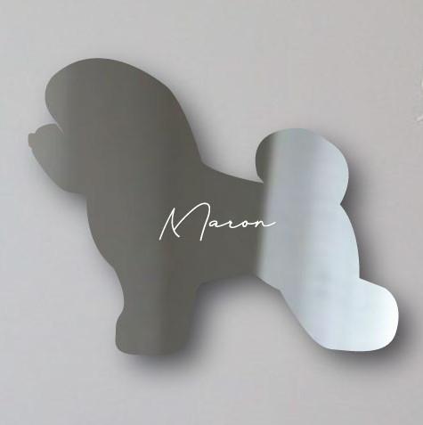 ビションフリーゼ_オリジナルペットシルエットシェイプミラー鏡_犬グッズ_名入れ_PET-TEP_ENT_107_1511枚目の画像