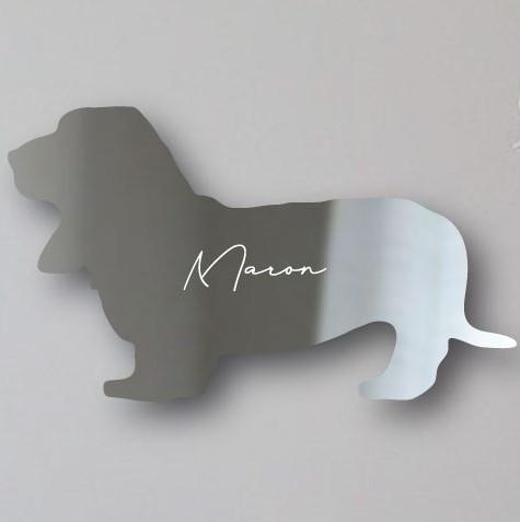 バセットハウンド_オリジナルペットシルエットシェイプミラー鏡_犬グッズ_名入れ_PET-TEP_ENT_100_1481枚目の画像