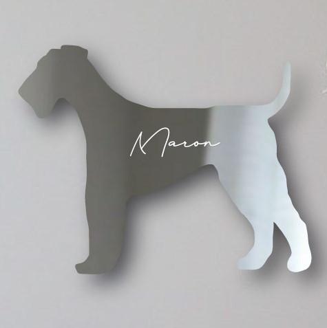 エアデールテリア_オリジナルペットシルエットシェイプミラー鏡_犬グッズ_名入れ_PET-TEP_ENT_020_1201枚目の画像