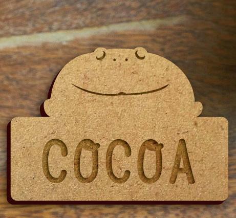 バジェットガエル_ペットシルエット木札/木製名札_両生類グッズ_名入れ_PET-TEP_ENT_311_7061枚目の画像