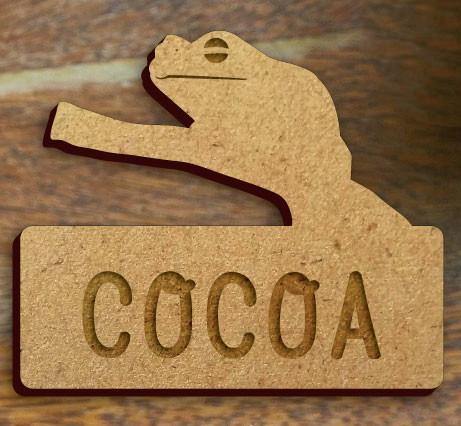 イエアメガエル_オリジナルペットシルエット木札/木製名札_両生類グッズ_名入れ_PET-TEP_ENT_309_7041枚目の画像