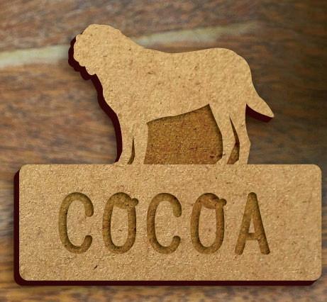 マスティフ_オリジナルペットシルエット木札/木製名札_犬グッズ_名入れ_PET-TEP_ENT_140_2461枚目の画像