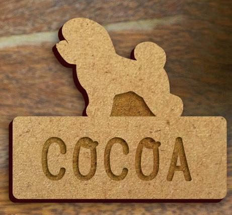 ビションフリーゼ_オリジナルペットシルエット木札/木製名札_犬グッズ_名入れ_PET-TEP_ENT_107_1511枚目の画像