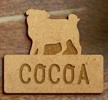 パグ_オリジナルペットシルエット木札/木製名札_犬グッズ_名入れ_PET-TEP_ENT_098_1461枚目の画像