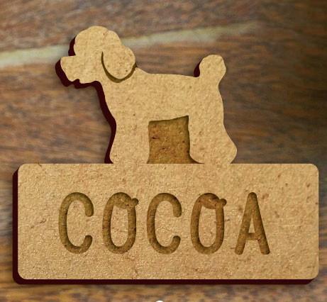 トイプードル_オリジナルペットシルエット木札/木製名札_犬グッズ_名入れ_PET-TEP_ENT_084_1081枚目の画像