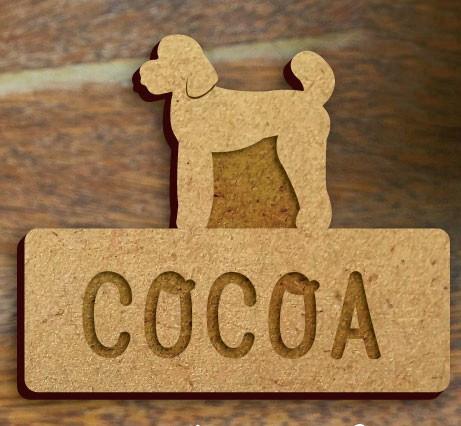 スタンダードプードルテディベアカット_ペット木札/木製名札_犬グッズ_名入れ_PET-TEP_ENT_063_1351枚目の画像