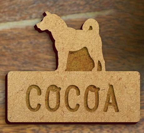 紀州犬_オリジナルペットシルエット木札/木製名札_犬グッズ_名入れ_PET-TEP_ENT_028_1841枚目の画像