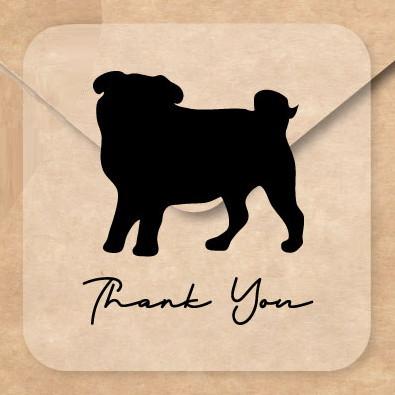 パグ_オリジナルペットシルエットお名前シール_犬グッズ_名入れ_PET-TEP_ENT_098_1461枚目の画像