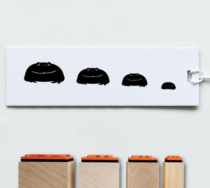 バジェットガエル_ペットシルエットスタンプセット_両生類グッズ_名入れ_PET-TEP_ENT_311_706