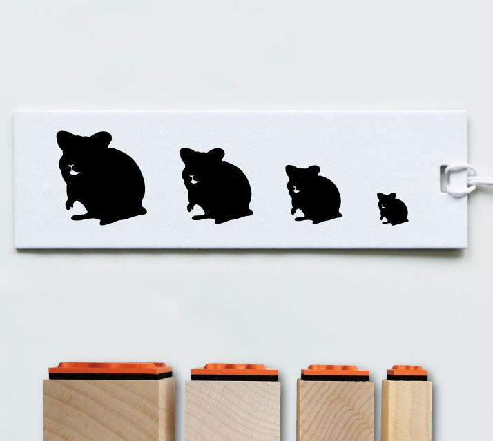 ハムスター2_オリジナルペットシルエットスタンプセット_小動物グッズ_名入れ_PET-TEP_ENT_245_5091枚目の画像