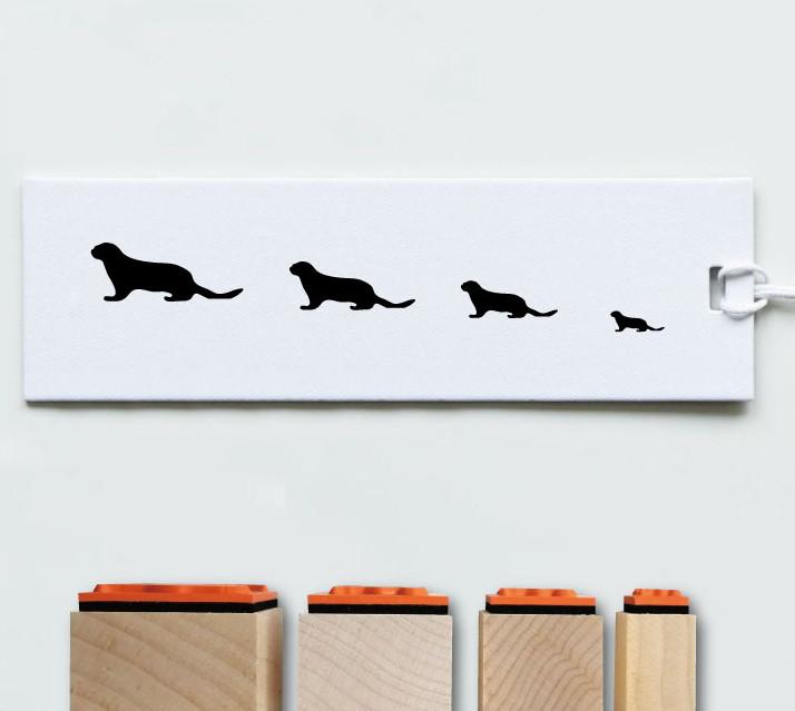 コツメカワウソ_ペットシルエットスタンプセット_小動物グッズ_名入れ_PET-TEP_ENT_242_5071枚目の画像
