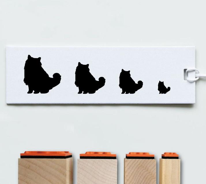バーマン_オリジナルペットシルエットスタンプセット_猫グッズ_名入れ_PET-TEP_ENT_215_3561枚目の画像