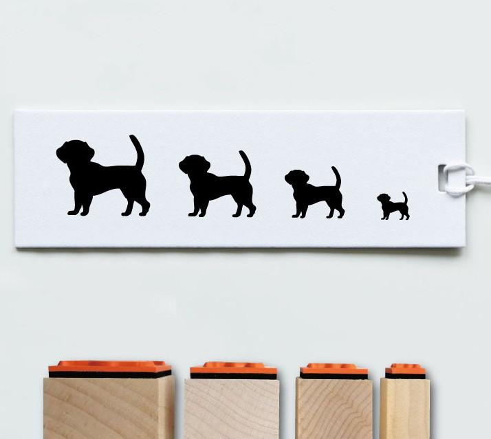 ビーグル_オリジナルペットシルエットスタンプセット_犬グッズ_名入れ_PET-TEP_ENT_105_1501枚目の画像