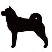 北海道犬_オリジナルペットシルエットカートプレート_犬グッズ_名入れ_PET-TEP_ENT_132_241 | 2枚目