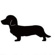 カニンヘンダックスフンド_ペットシルエットカートプレート_犬グッズ_名入れ_PET-TEP_ENT_026_263 | 2枚目