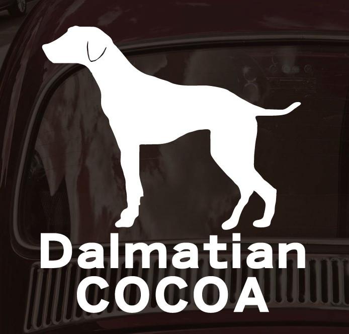 ダルメシアン_オリジナルペットシルエットカーステッカー_犬グッズ_名入れ_PET-TEP_ENT_069_1371枚目の画像