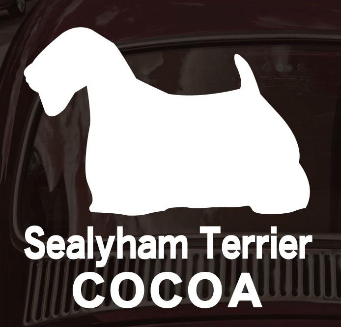 シーリハム・テリア_オリジナルペットシルエットカーステッカー_犬グッズ_名入れ_PET-TEP_ENT_044_1921枚目の画像