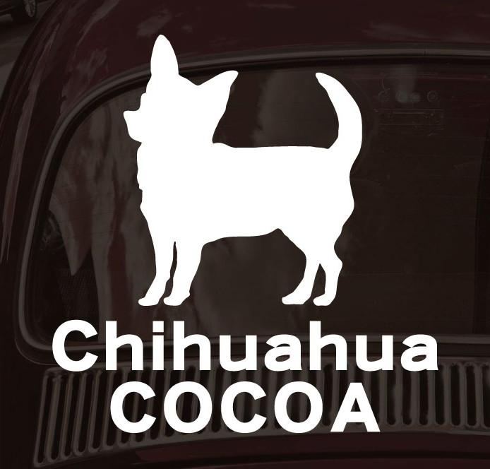 チワワスムース_オリジナルペットシルエットカーステッカー_犬グッズ_名入れ_PET-TEP_ENT_078_1011枚目の画像