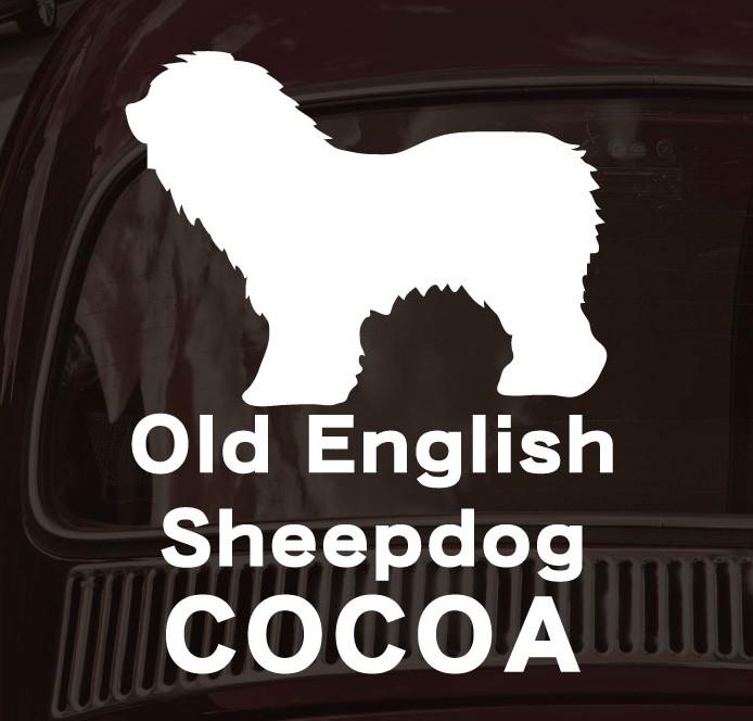 オールドイングリッシュシープドッグ_ペットカーステッカー_犬グッズ_名入れ_PET-TEP_ENT_024_1211枚目の画像