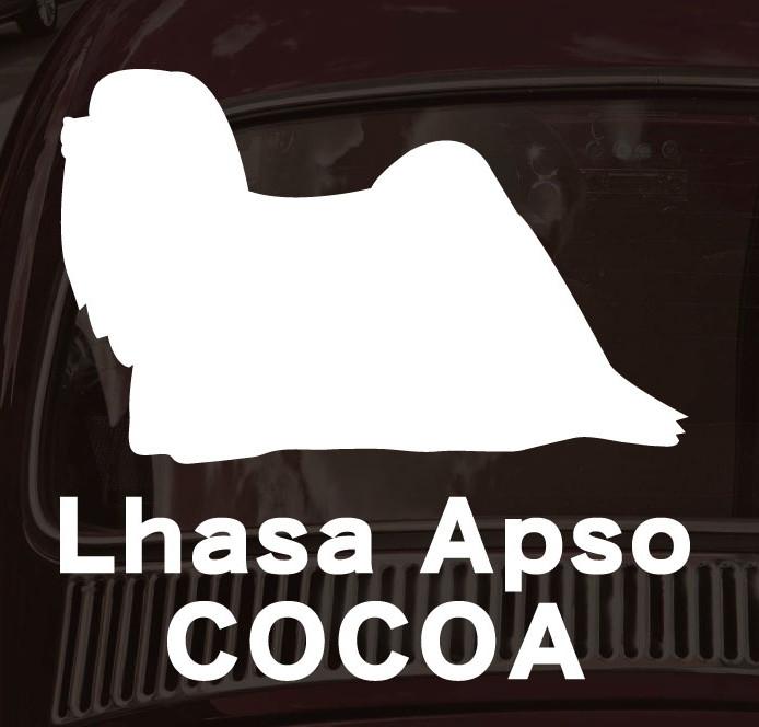 ラサアプソ_オリジナルペットシルエットカーステッカー_犬グッズ_名入れ_PET-TEP_ENT_156_2491枚目の画像