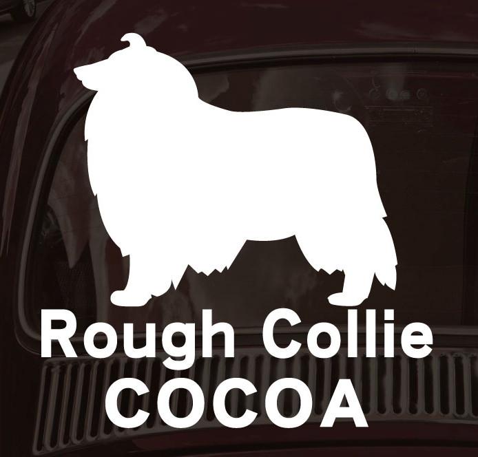 ラフコリー_オリジナルペットシルエットカーステッカー_犬グッズ_名入れ_PET-TEP_ENT_155_2501枚目の画像