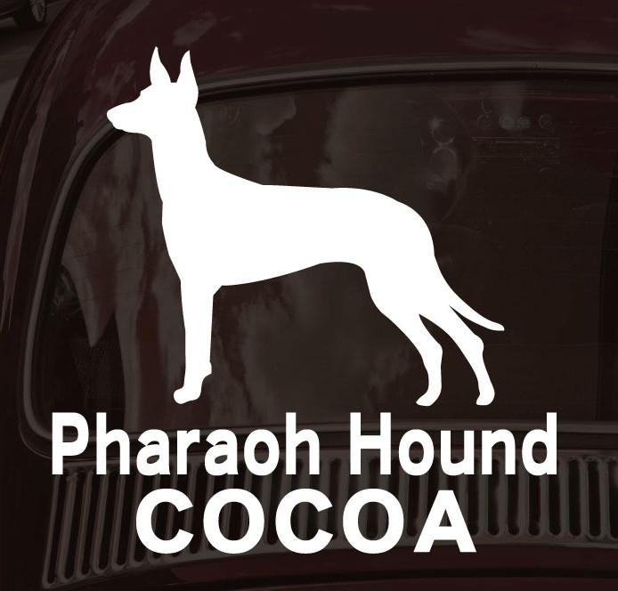 ファラオハウンド_オリジナルペットシルエットカーステッカー_犬グッズ_名入れ_PET-TEP_ENT_108_2241枚目の画像