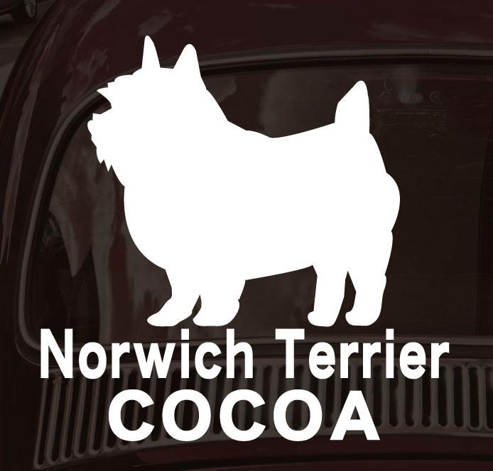 ノーリッチテリア_オリジナルペットシルエットカーステッカー_犬グッズ_名入れ_PET-TEP_ENT_095_2191枚目の画像