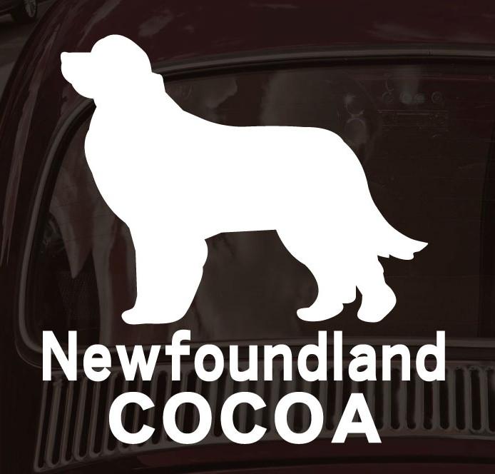 ニューファンドランド_ペットシルエットカーステッカー_犬グッズ_名入れ_PET-TEP_ENT_092_2161枚目の画像