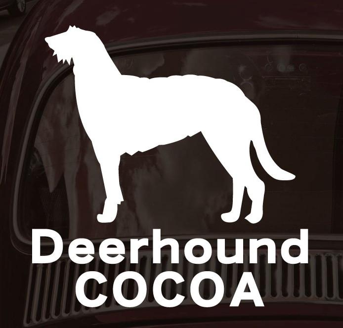 ディアハウンド_オリジナルペットシルエットカーステッカー_犬グッズ_名入れ_PET-TEP_ENT_081_2111枚目の画像