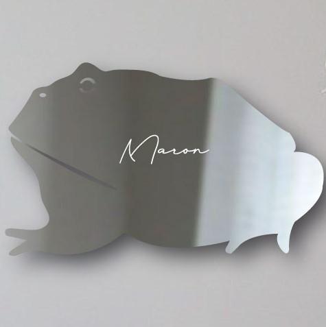 ベルツノガエル_ペットシルエットシェイプミラー鏡_両生類グッズ_名入れ_PET-TEP_ENT_313_7081枚目の画像