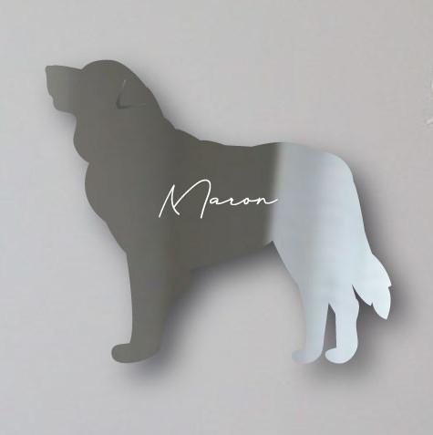 レオンベルガー_オリジナルペットシルエットシェイプミラー鏡_犬グッズ_名入れ_PET-TEP_ENT_160_2521枚目の画像