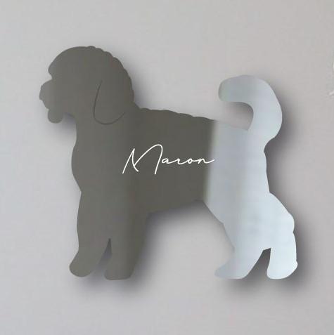 ミニチュアプードル_ペットシルエットシェイプミラー鏡_犬グッズ_名入れ_PET-TEP_ENT_151_2601枚目の画像