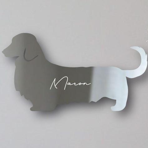 ミニチュアダックスフンドロングコート_ペットシェイプミラー鏡_犬グッズ_名入れ_PET-TEP_ENT_148_1631枚目の画像