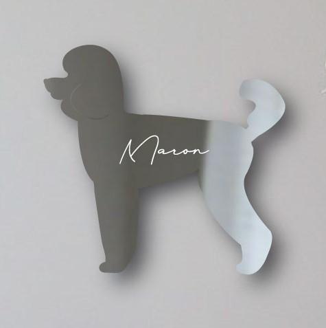 ミディアムプードル_ペットシルエットシェイプミラー鏡_犬グッズ_名入れ_PET-TEP_ENT_143_2611枚目の画像