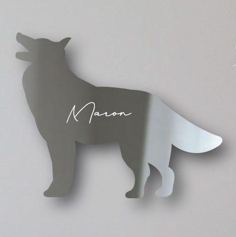 ホワイトスイスシェパードドッグ_ペットシェイプミラー鏡_犬グッズ_名入れ_PET-TEP_ENT_139_2451枚目の画像