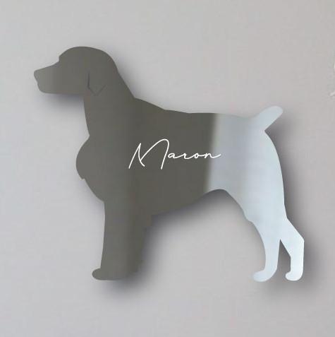 ブリタニースパニエル_ペットシルエットシェイプミラー鏡_犬グッズ_名入れ_PET-TEP_ENT_114_2301枚目の画像